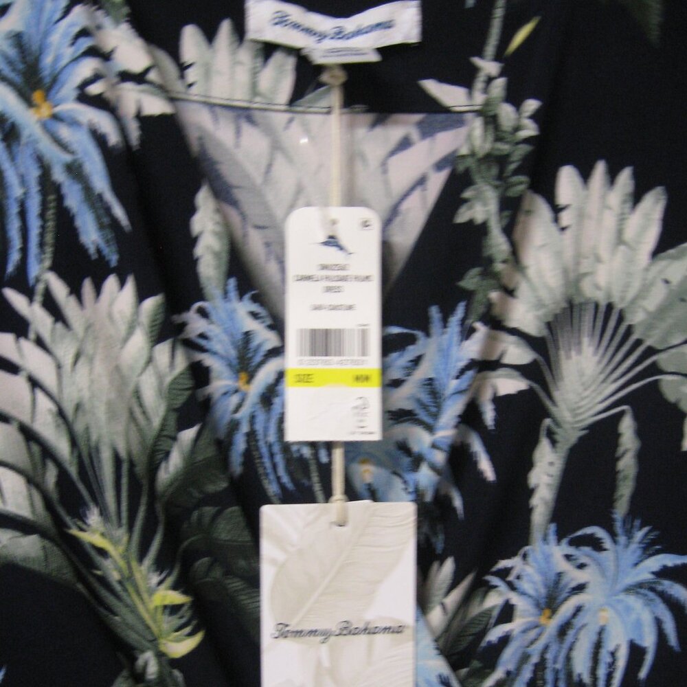 Tommy Bahama NWT Carmela Palisade Palms Navy Print Dress Size M - Picture 3 of 3